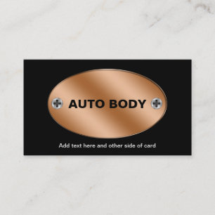 Cartes de visite pour la réparation de carrosserie