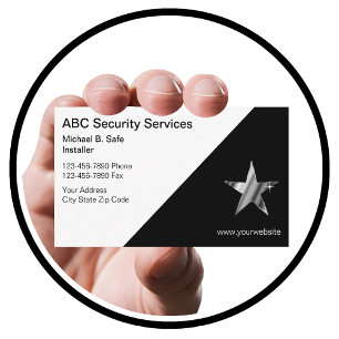 Cartes de visite pour la sécurité vidéo