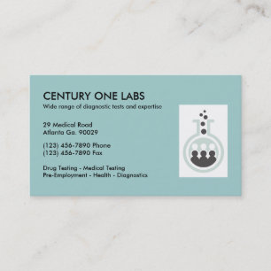 Cartes de visite pour laboratoire médical