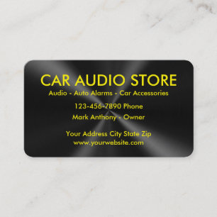 Cartes de visite pour l'audio automobile