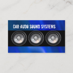 Cartes de visite pour l'audio automobile