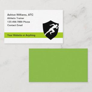 Cartes de visite pour le thème athlétique