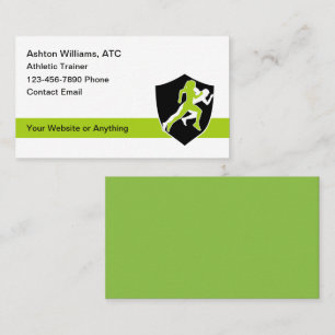 Cartes de visite pour le thème athlétique