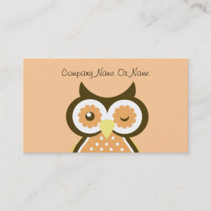 Cartes de visite pour le tutorat de hibou