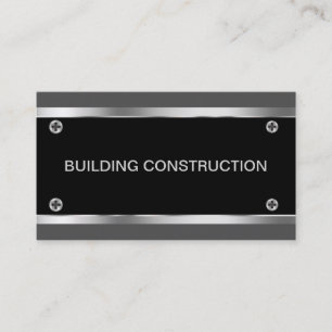 Cartes de visite pour l'entreprise de construction