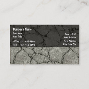 Cartes de visite pour l'entreprise de construction