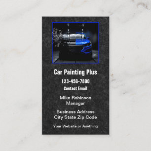 Cartes de visite pour l'entreprise de peinture aut