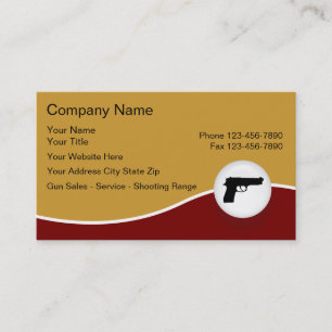 Cartes de visite pour les armes à feu