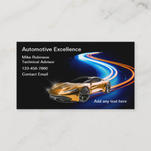 Cartes de visite pour les services automobiles les
