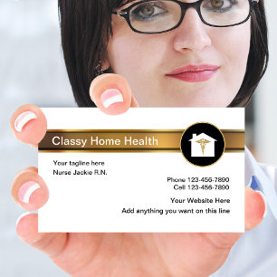 Cartes de visite pour les soins de santé à domicil