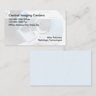 Cartes de visite pour l'imagerie de radiologie méd