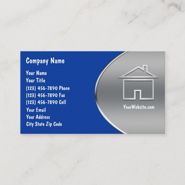 Cartes de visite pour l'immobilier (Devant)