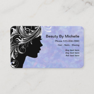 Cartes de visite pour l'industrie de la beauté uni