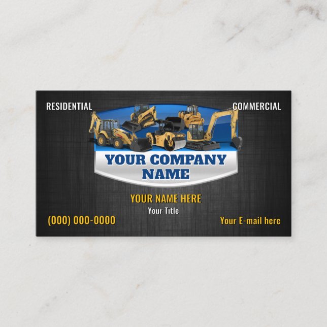 Cartes de visite pour machines (Devant)