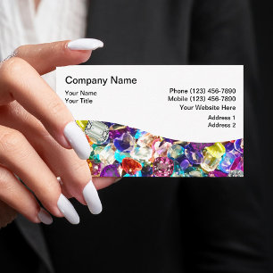 Cartes de visite pour magasin de bijouterie