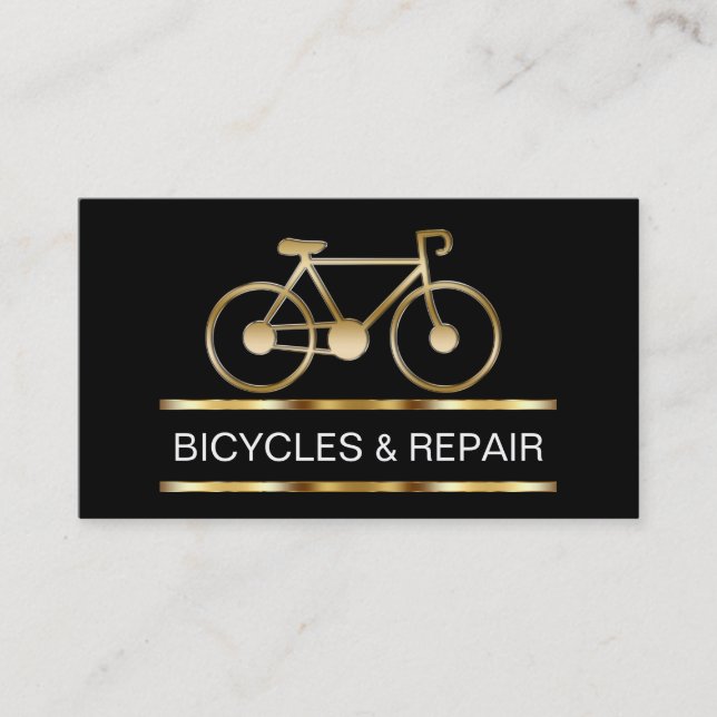 Cartes de visite pour magasin de vélos (Devant)