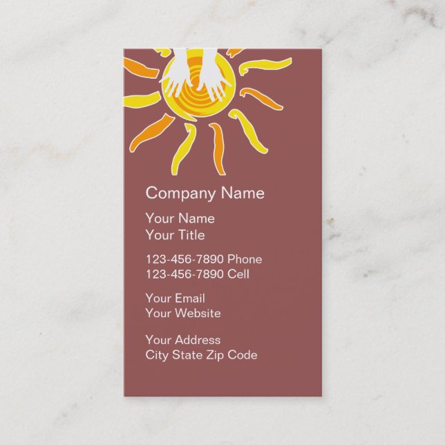 Cartes de visite pour massage (Devant)