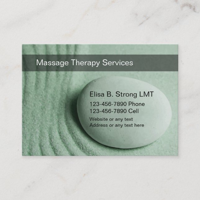 Cartes de visite pour massage (Devant)