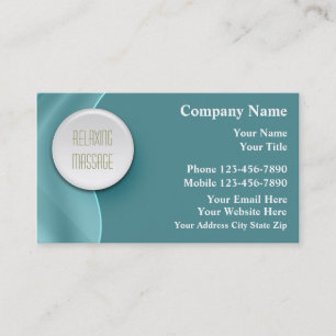 Cartes de visite pour massage