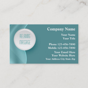 Cartes de visite pour massage