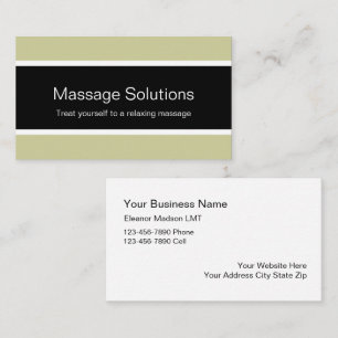 Cartes de visite pour massage