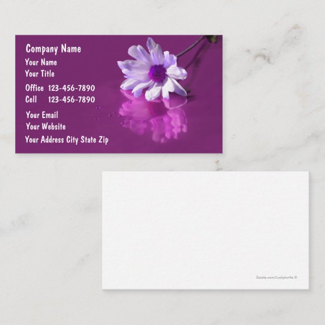 Cartes de visite pour massage (Devant / Derrière)
