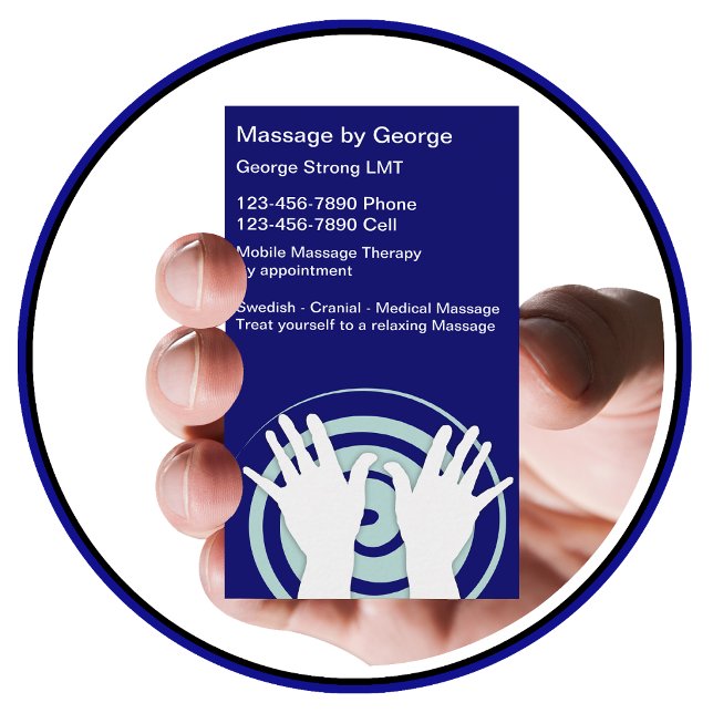 Cartes de visite pour massage (Créateur téléchargé)