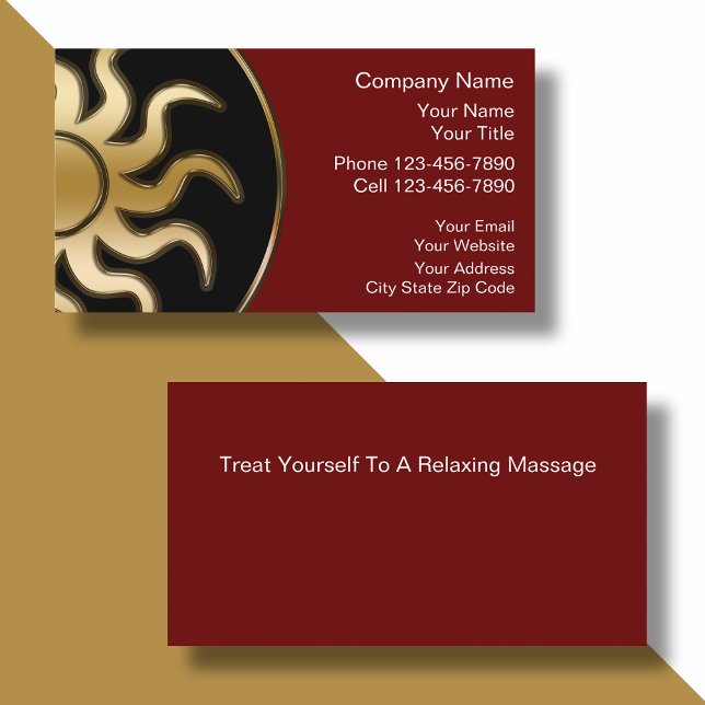 Cartes de visite pour massage (Créateur téléchargé)
