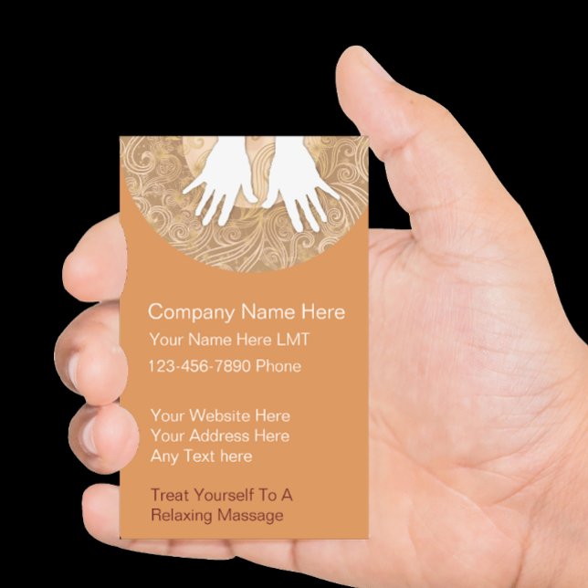 Cartes de visite pour massage (Créateur téléchargé)