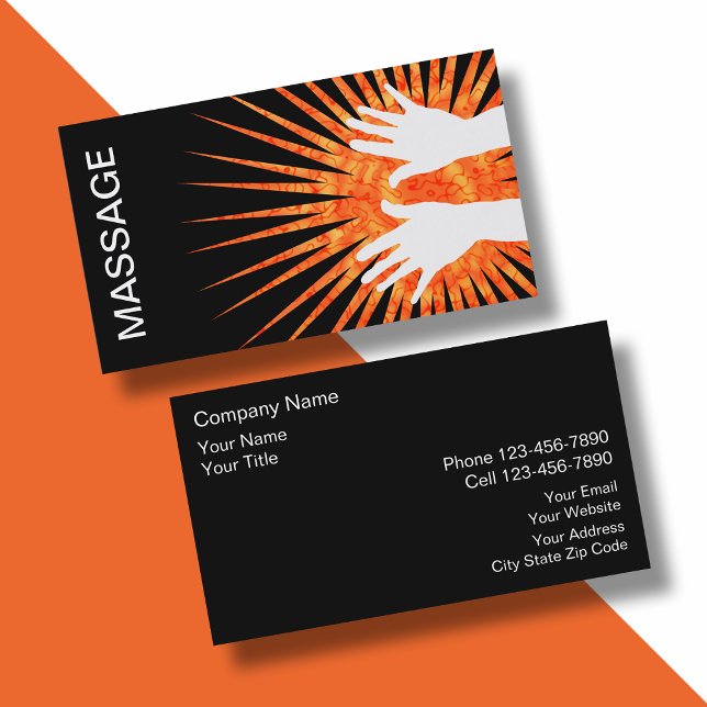 Cartes de visite pour massage (Créateur téléchargé)