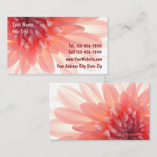 Cartes de visite pour massage (Devant / Derrière)