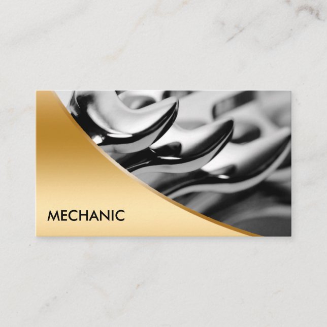 Cartes de visite pour mécaniciens (Devant)