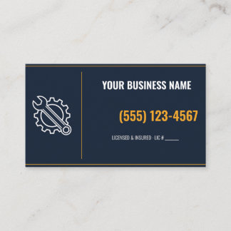 Cartes de visite pour mécaniciens, carte personnal