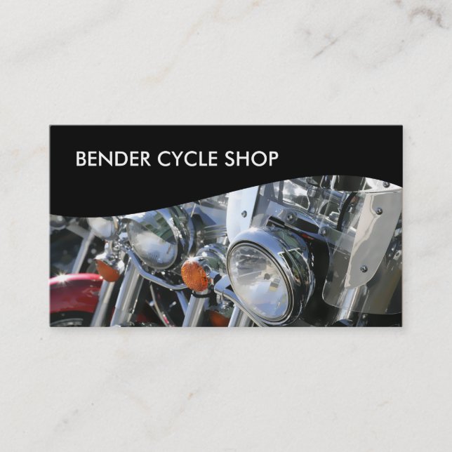Cartes de visite pour moto (Devant)