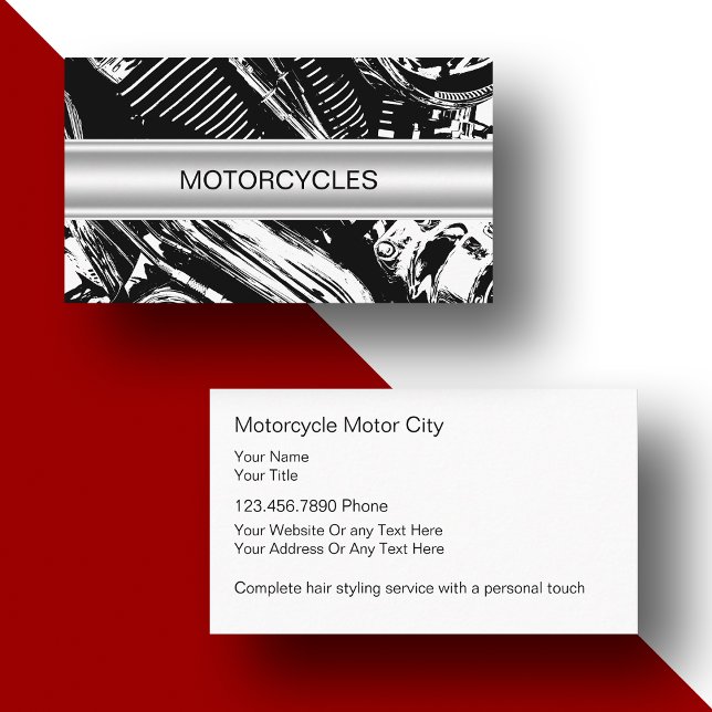 Cartes de visite pour motos (Créateur téléchargé)