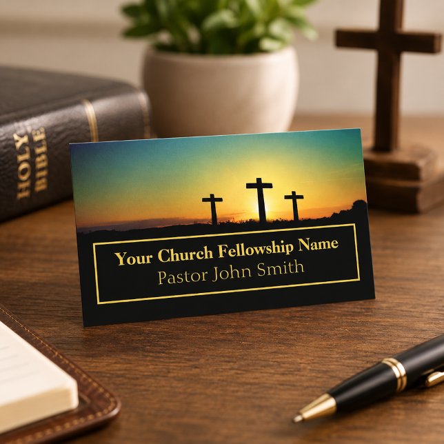 Cartes de visite pour pasteurs de l'église Three C (Créateur téléchargé)
