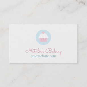 Cartes de visite pour pâtisserie Cupcake Tiny Hear