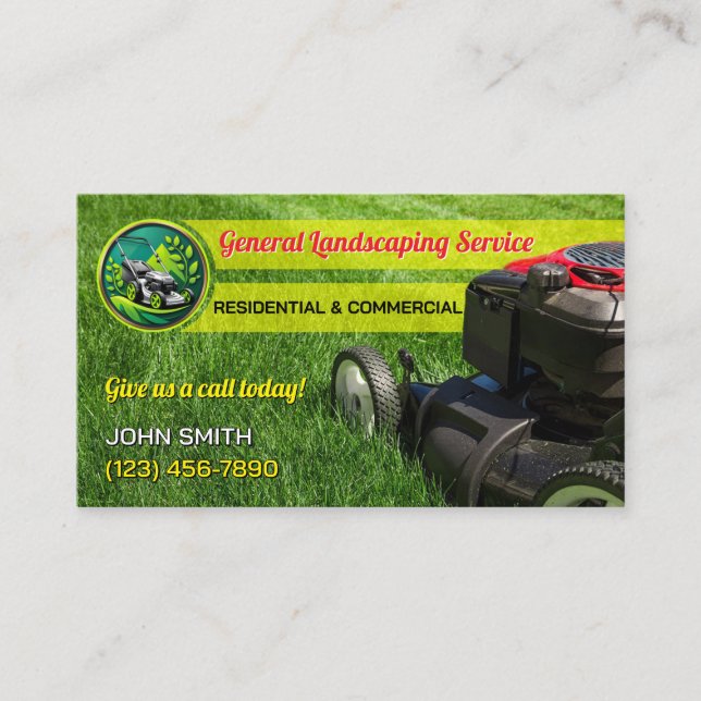 Cartes de visite pour paysagistes (Devant)