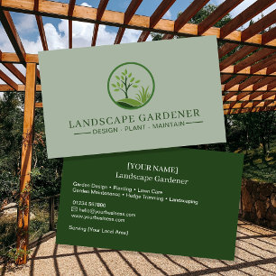 Cartes de visite pour paysagistes   Professionnel 