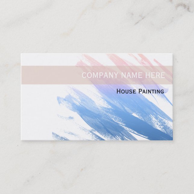 Cartes de visite pour peintre (Devant)
