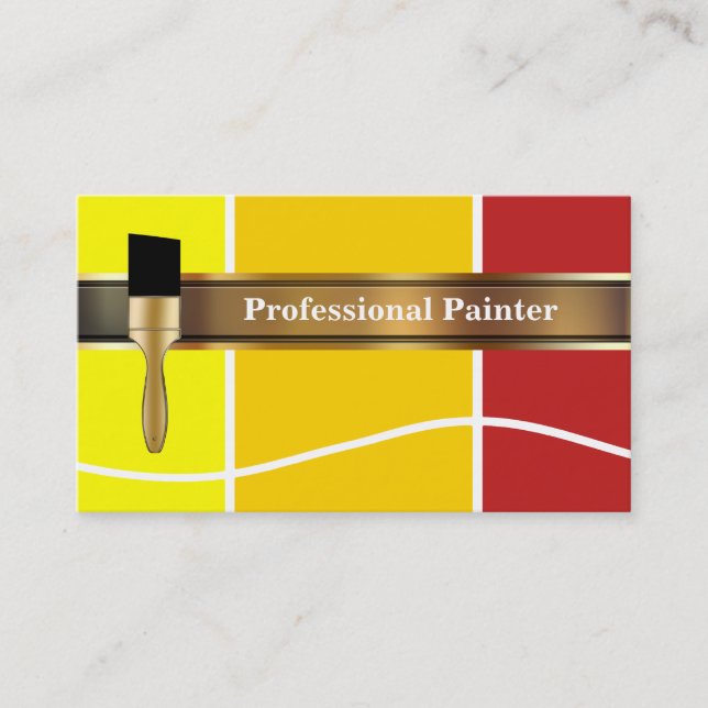 Cartes de visite pour peintre (Devant)