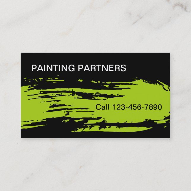 Cartes de visite pour peintre (Devant)