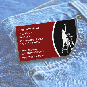 Cartes de visite pour peintre design moderne