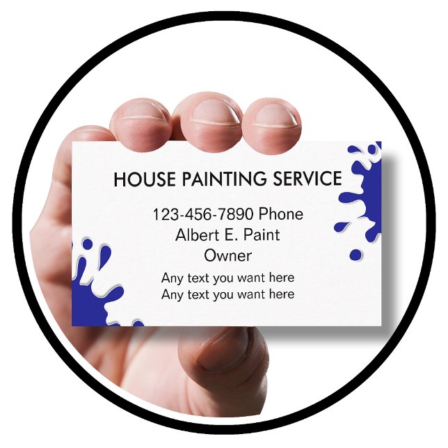 Cartes de visite pour peintre en bâtiment (Créateur téléchargé)