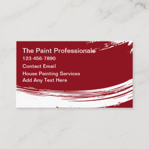 Cartes de visite pour peintre en bâtiment design m