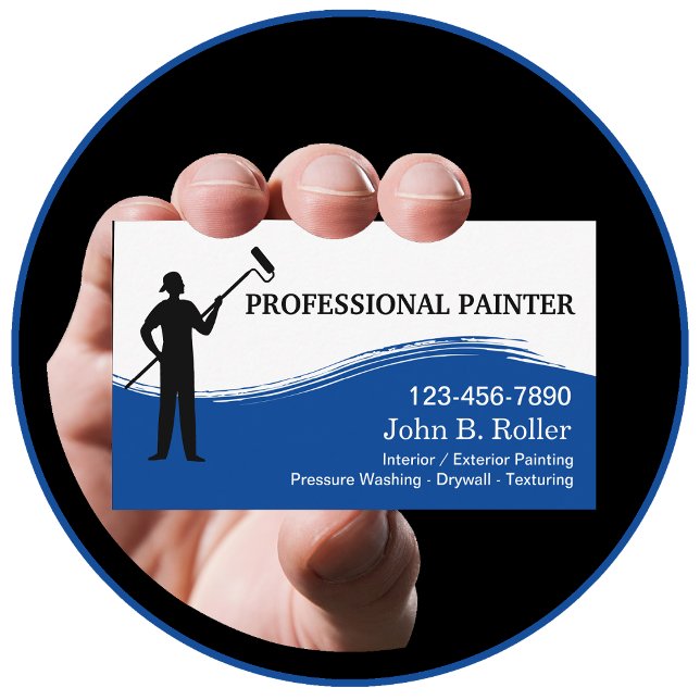 Cartes de visite pour peintre professionnel (Créateur téléchargé)