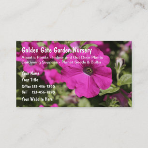 Cartes de visite pour pépinière de jardin