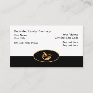 Cartes de visite pour pharmacie de famille Classy