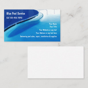 Cartes de visite pour piscine