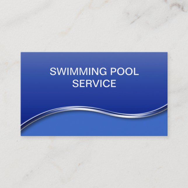 Cartes de visite pour piscine (Devant)